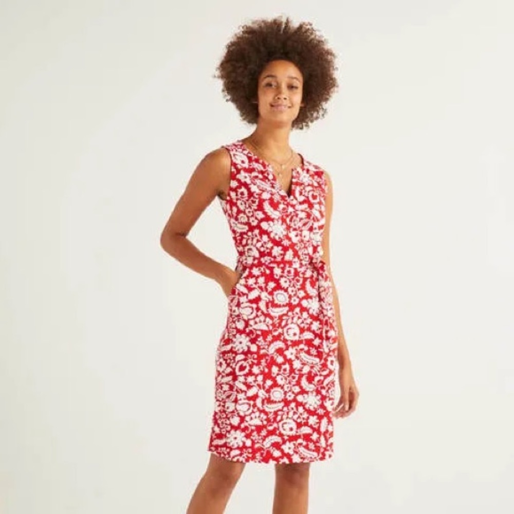 BODEN VANESSA JERSEY TIE WAIST DRESS